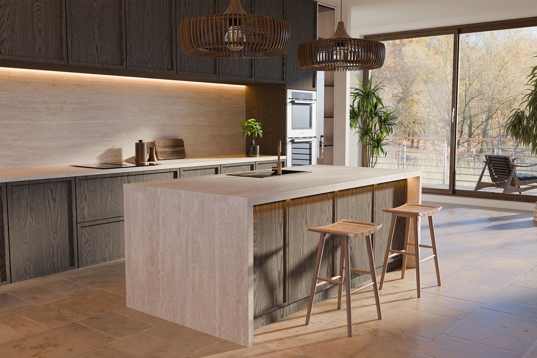 Porselen Lüks Ultra Kompakt Mutfak Tezgahları